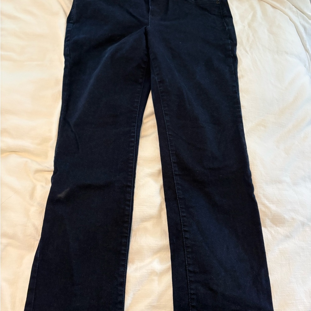 NYDJ Marilyn Straight Navy Blue Pants